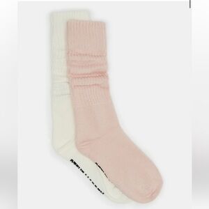 Steve Madden 2 piece  slouchy crew  Socks